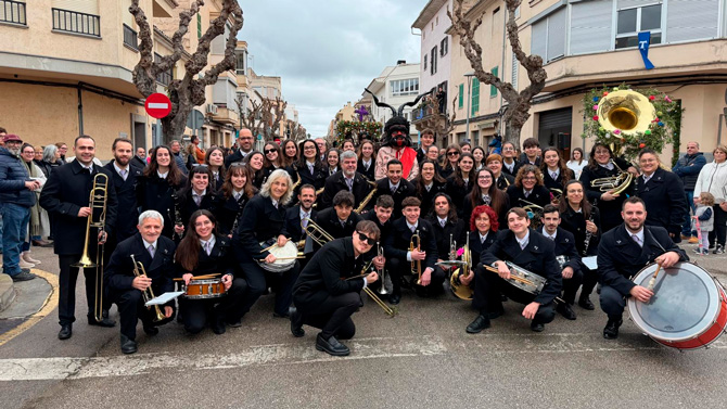 La Banda de Música de Manacor serà guardonada amb l'A d'Or de S'Agricola