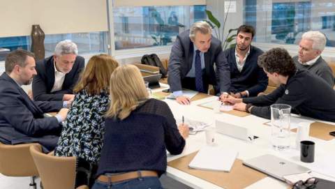 Reunió del conseller Antoni Vera amb l'Ajuntament de Sant Llorenç des Cardassar