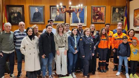 Reconeixement de l’Ajuntament de Porreres a Maria Esperança Mora per la seva trajectòria a Protecció Civil