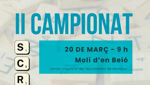 L’Ajuntament de Manacor organitza el II Campionat de Scrabble Escolar