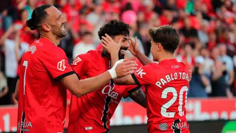 Tablas ante el Valencia CF en el Estadi Mallorca Son Moix (1-1)