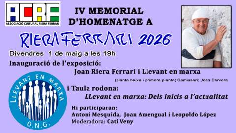 IV Memorial d'Homenatge a Joan Riera Ferrari