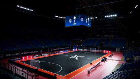 Primera toma de contacto con el Pesaro Futsal Arena