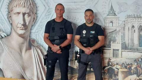 Dos agents de la Policia Local de Sant Llorenç des Cardassar participen en el curs d’Expert en Grappling Policial a Santiponce