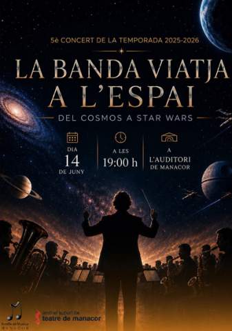Concierto galáctico a cargo de la  Banda de música de Manacor, en el Auditorio de Manacor