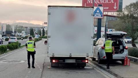 Operatiu conjunt a Manacor per controlar el transport de mercaderies