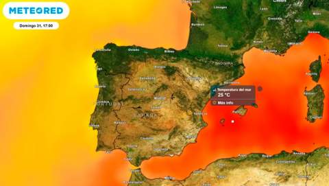 En unos días los mares Cantábrico y Mediterráneo tendrán anomalías térmicas excepcionales de hasta +6 ºC