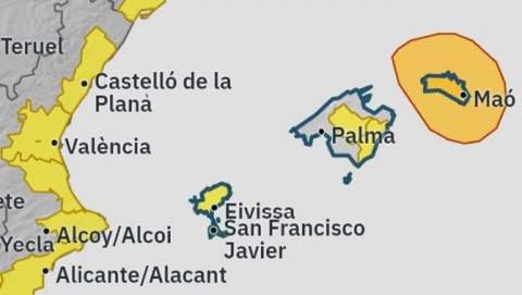 Cap de setmana amb risc de tempestes a Mallorca i possible rissaga destacada a Menorca