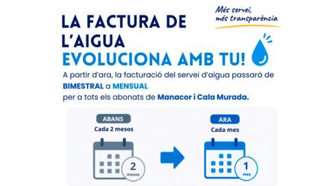La SAM implanta la facturació mensual del servei d’aigua per oferir més transparència i un millor servei