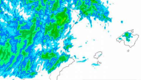 Ruixats a l’interior de Mallorca entre avui i demà per l’arribada d’una DANA