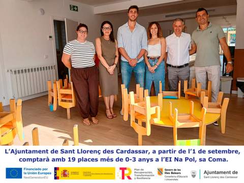 L'Escola Infantil Na Pol de sa Coma estrenarà nous espais després de les obres d'ampliació