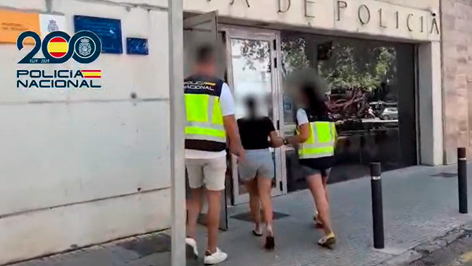 La Policía Nacional detiene en Manacor a una mujer por tráfico de drogas