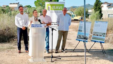 La presidenta Prohens presenta la primera promoció d’habitatge públic de lloguer de l’IBAVI a Petra