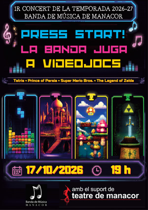La Banda juga a videojocs a l’ Auditori de Manacor