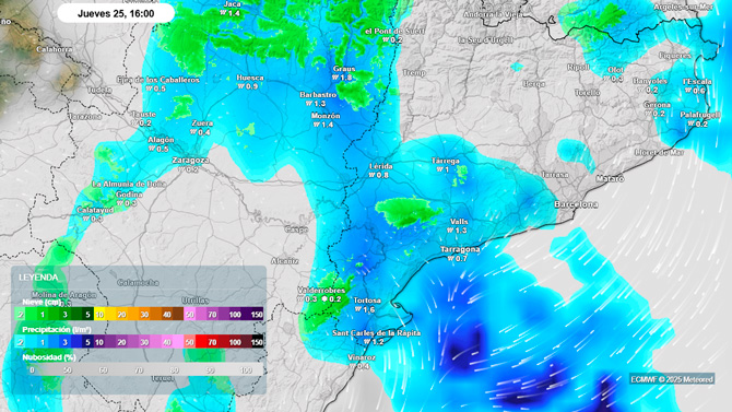 Hasta 15 cm el día de Navidad: estas 4 provincias de Cataluña y Aragón podrían tener una nevada importante
